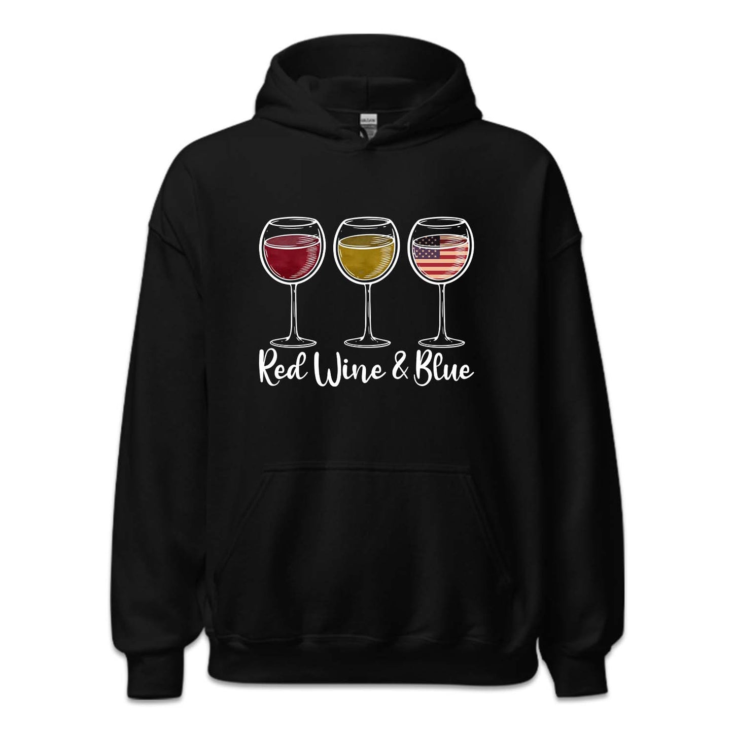 Red Wine & Blue 4th Of July American Flag | PRODUCT CODE: FRTHRDWNB