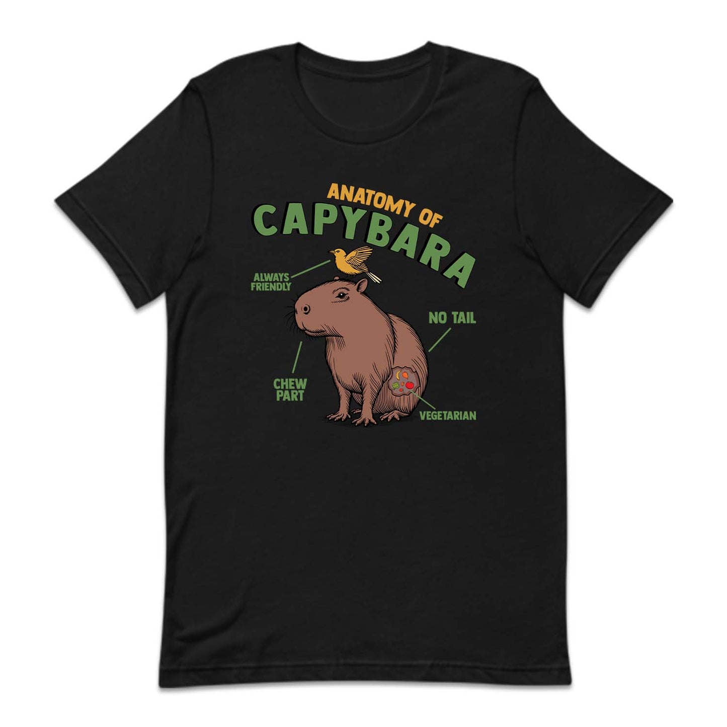 Anatomy Of Capybara Funny Rodent Animal Lover | PRODUCT CODE: ANTMYFCPBR