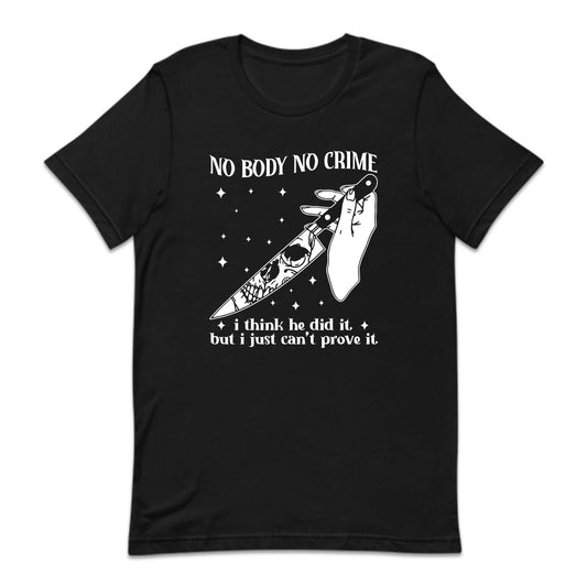No Body No Crime Skeleton Knife Tylor Halloween |  PRODUCT CODE: NBDCRSWEH