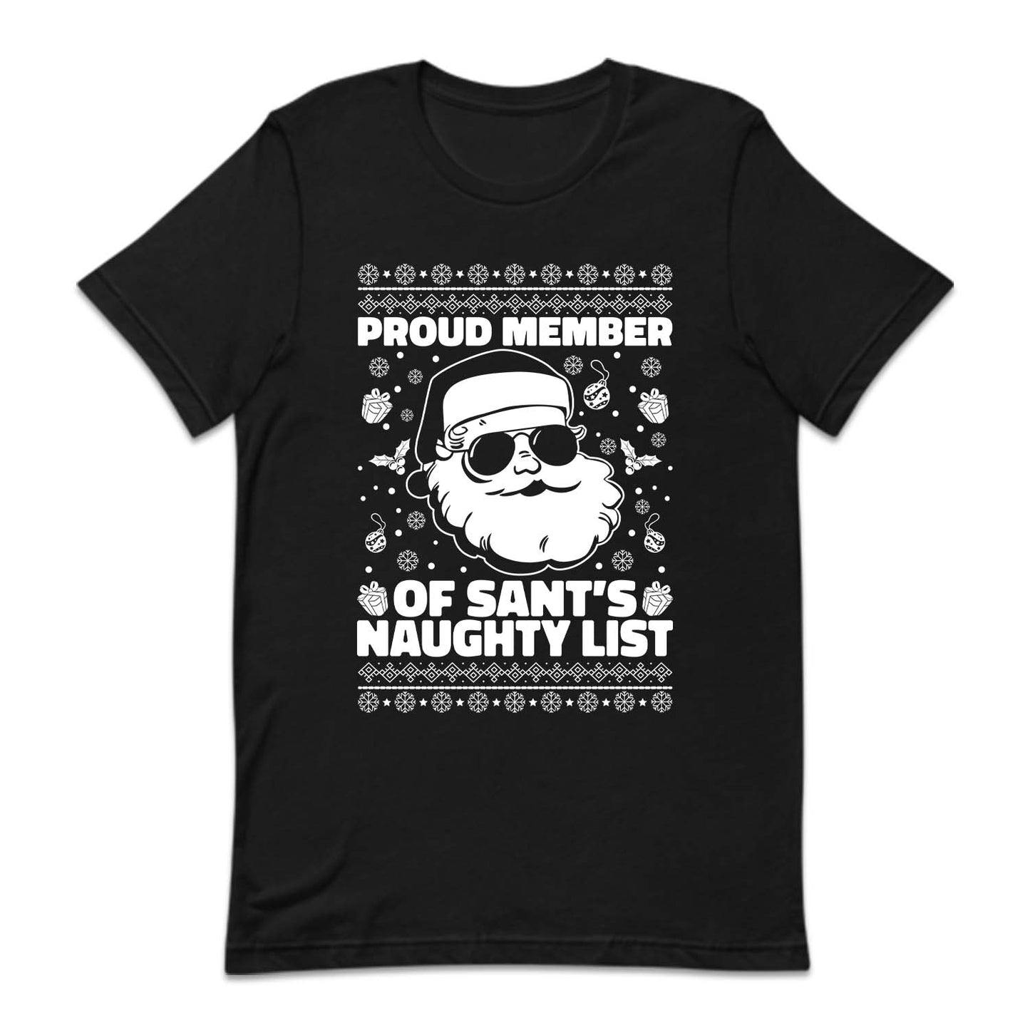 Proud Member of Santa's Naughty List Christmas Naughty Xmas | PRODUCT CODE: PRMBRESNTC