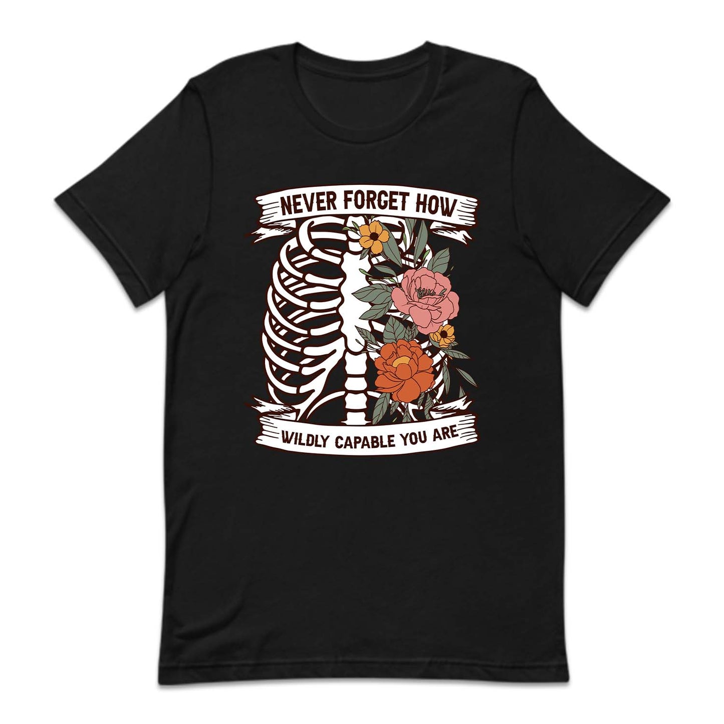 Floral Human Rib Cage Mental Health | PRODUCT CODE: NVRFGTHWC