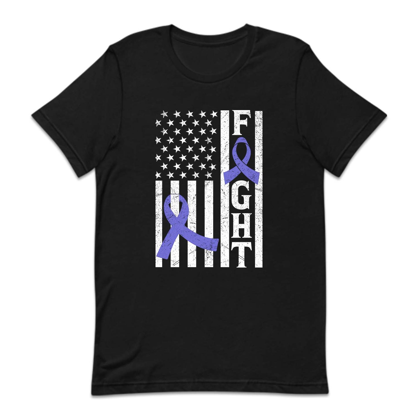 Pulmonary Hypertension Awareness USA Flag Purple Ribbon | PRODUCT CODE: HPTRAWRNSUL