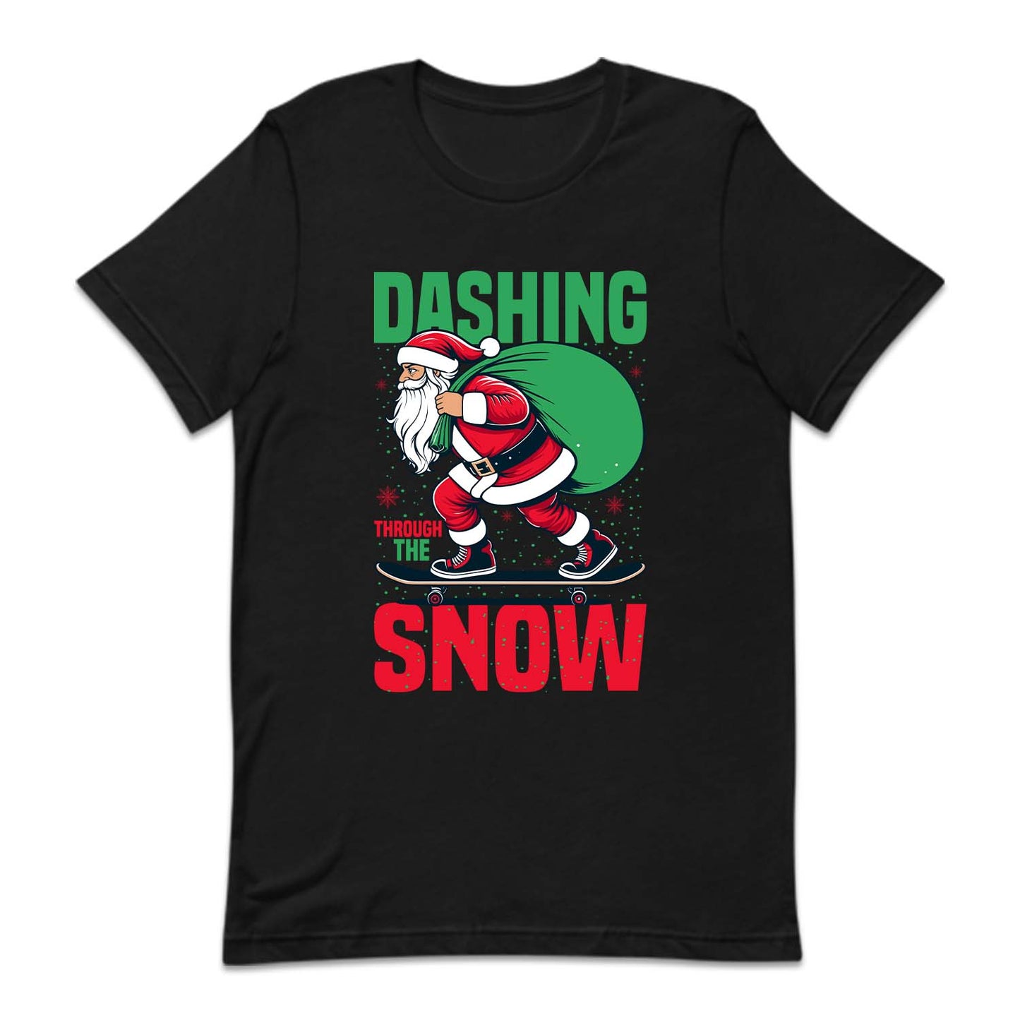 Christmas Santa Skateboard Dashing Through The Snow Xmas | PRODUCT CODE: STNAKBRDHG