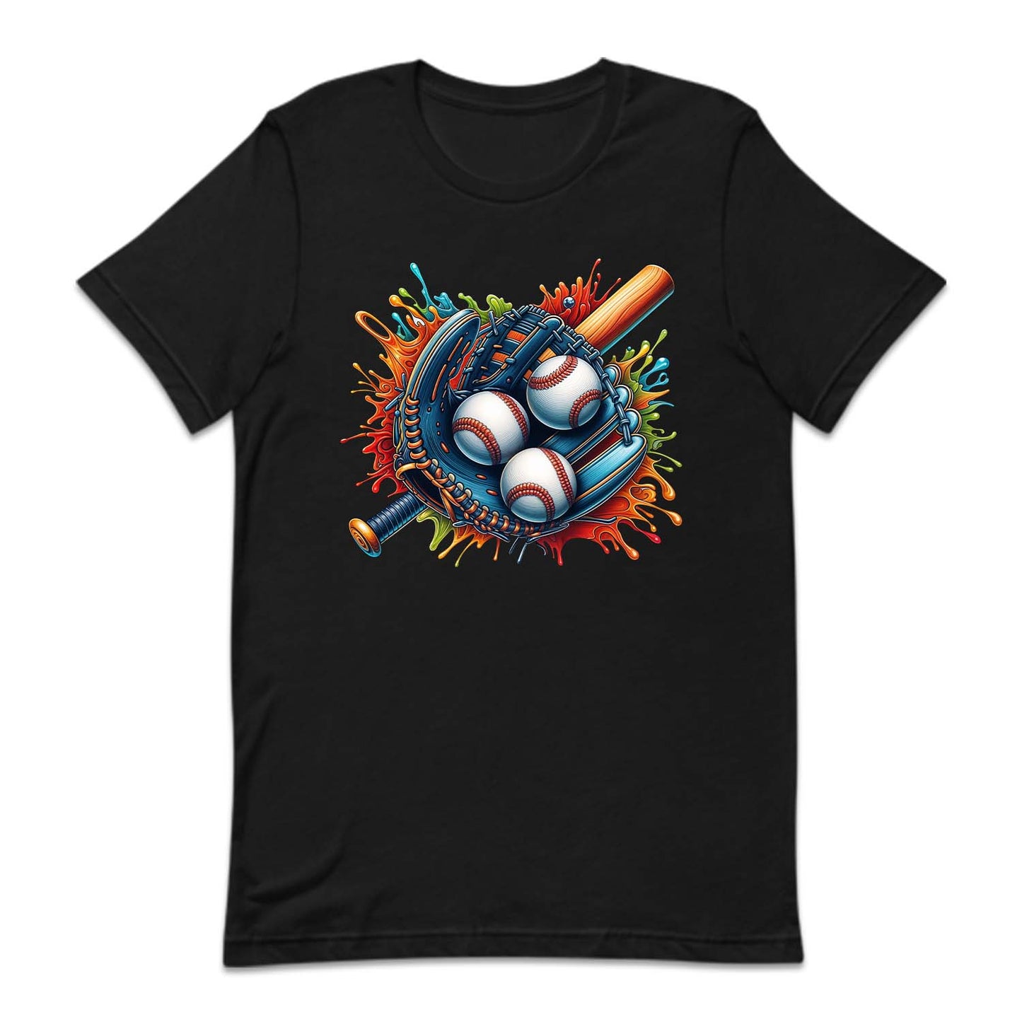 Colorful Baseball Glove Splash Game Lover | PRODUCT CODE: CLOBSEBLGV