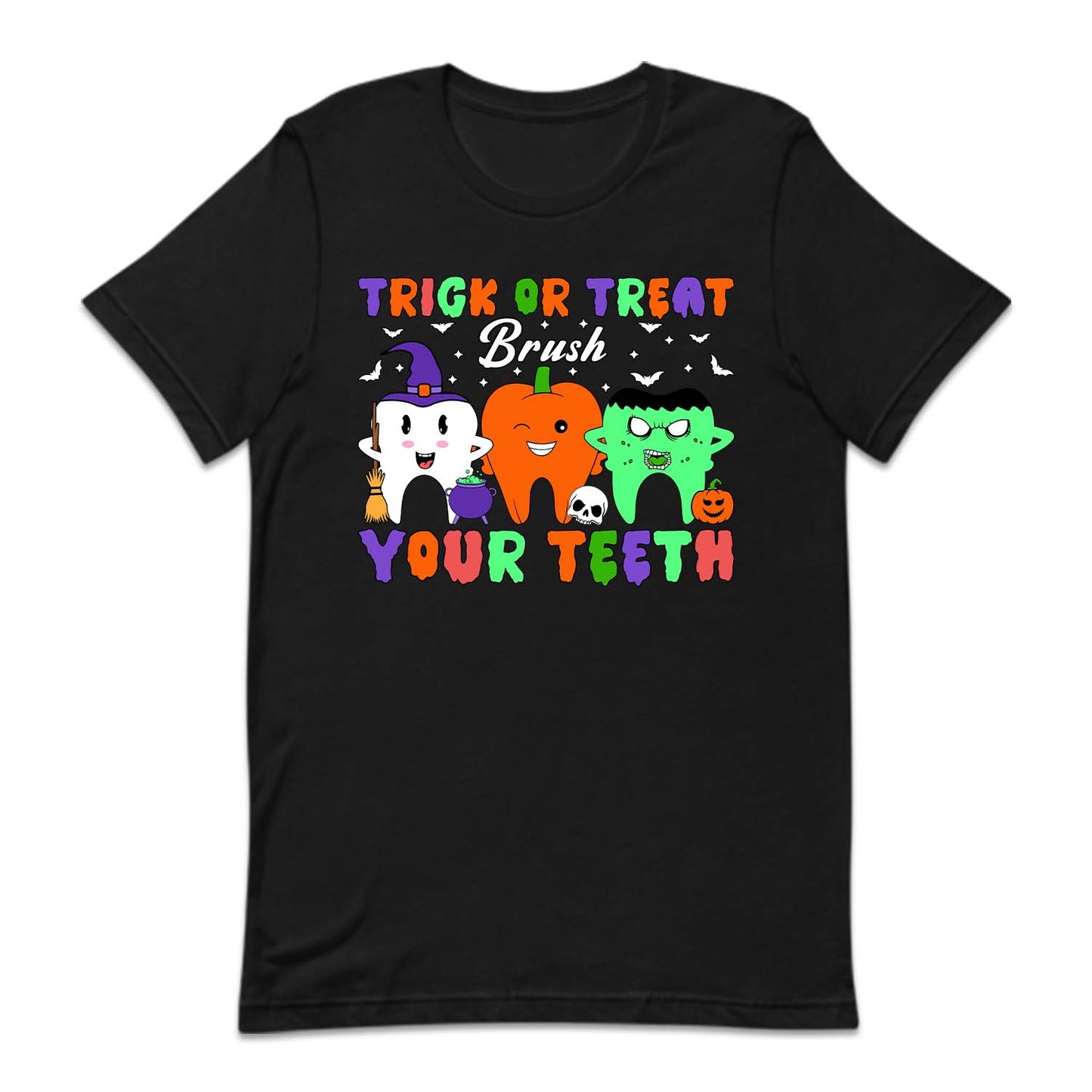 Trick Or Treat Brush Your Teeth Spooky Halloween Dentist | PRODUCT CODE: TRKCREBRHS