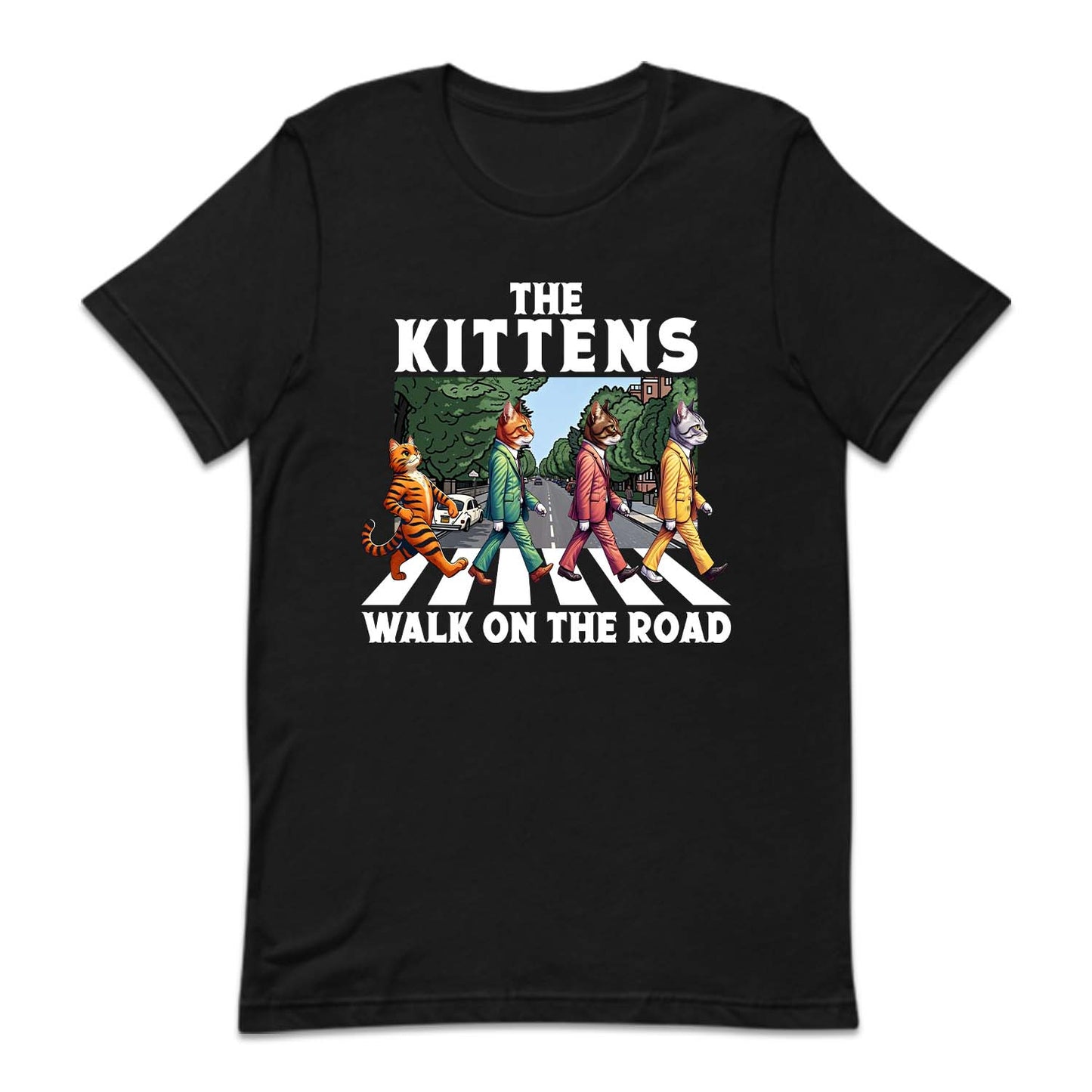 The Kittens Walk On The Road Cute Cat Crosswalk | PRODUCT CODE: THKETNSCR