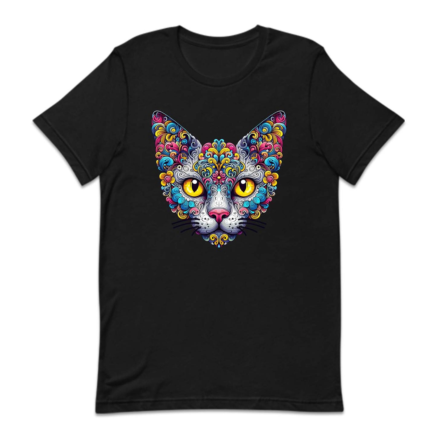 Psychedelic Colorful Devon Rex Cat | PRODUCT CODE: DVNOCTPSDY