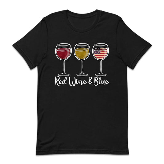 Red Wine & Blue 4th Of July American Flag | PRODUCT CODE: FRTHRDWNB