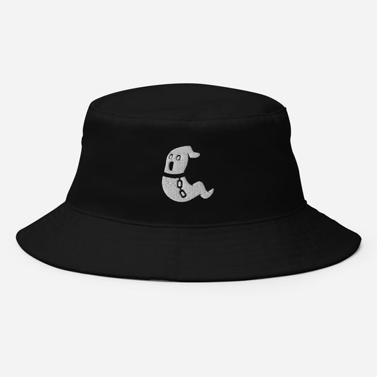 Halloween Baby Ghost Bucket Hat, Embroidered Boo Ghost Pumpkin Bucket Hat, Handmade Horror Scary Unisex Cotton Sun Hat