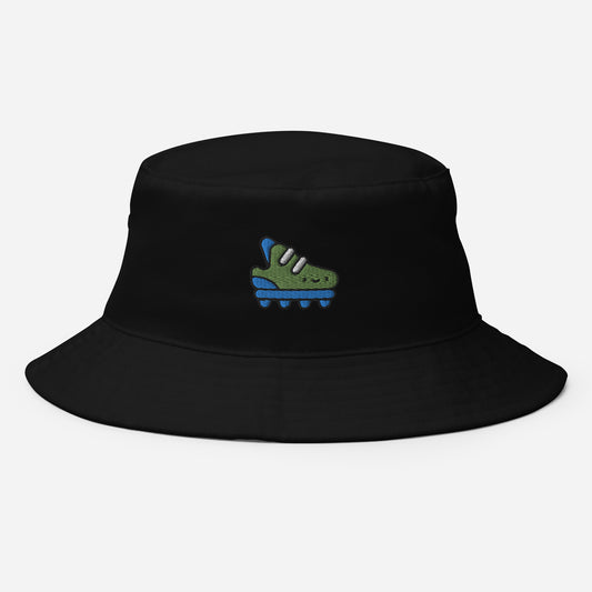 Soccer Cleats Bucket Hat, Embroidered Football Bucket Hat, Handmade Soccer Player Unisex Cotton Sun Hat