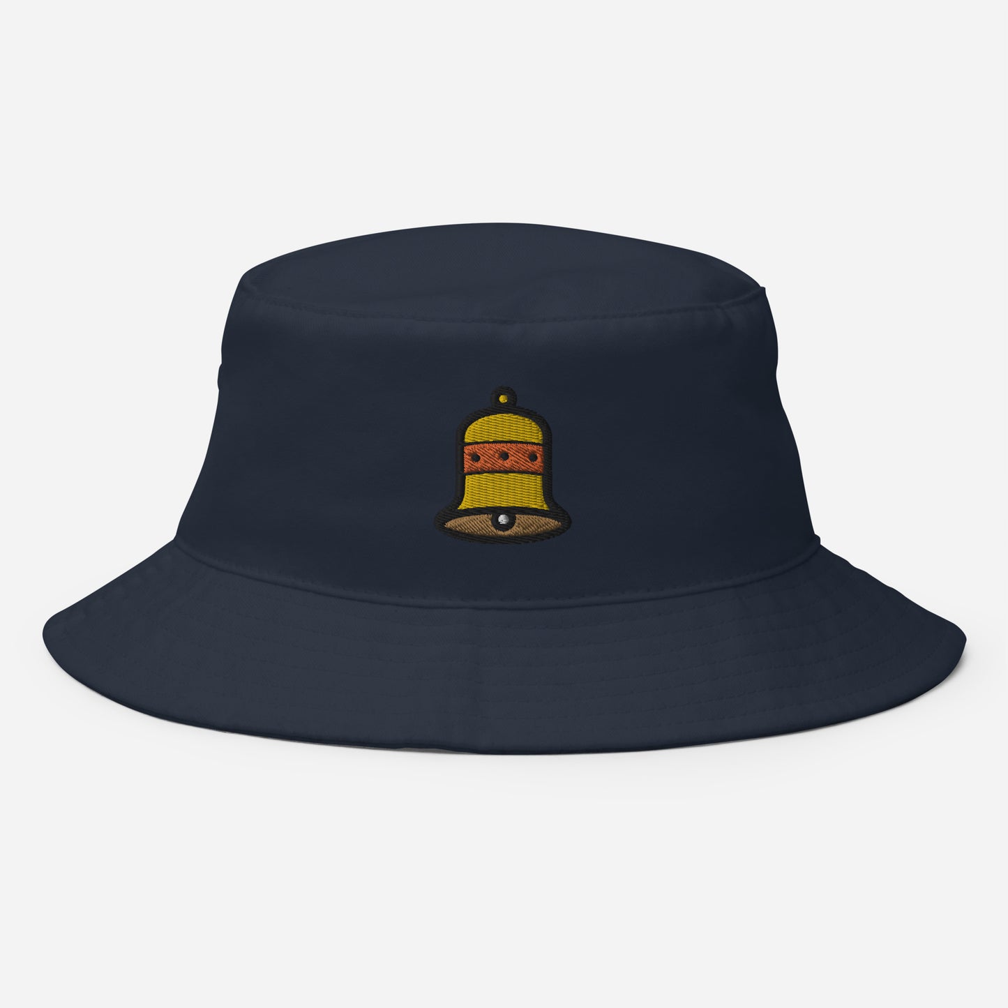 Christmas Bell Bucket Hat, Embroidered Christmas Celebration Bucket Hat, Handmade Xmas Festive  Unisex Cotton Sun Hat