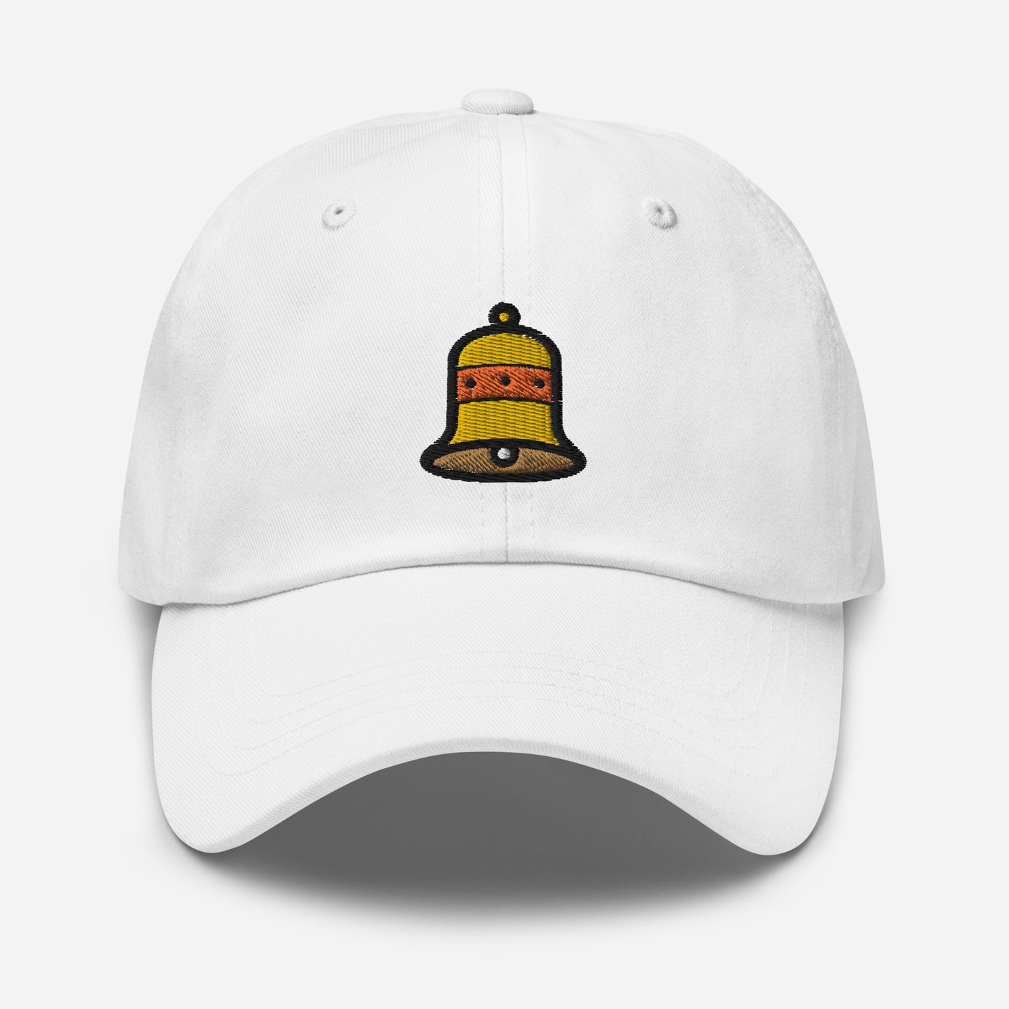 Christmas Bell Dad Hat, Embroidered Christmas Celebration Unisex Hat, Handmade Dad Cap, Xmas Festive Adjustable Baseball Gift Cap