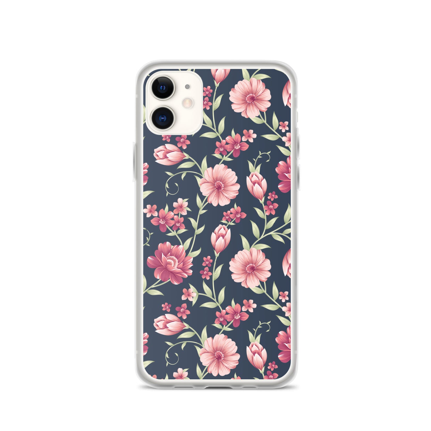 Seamless Vintage Flower Pattern Clear Case for iPhone®
