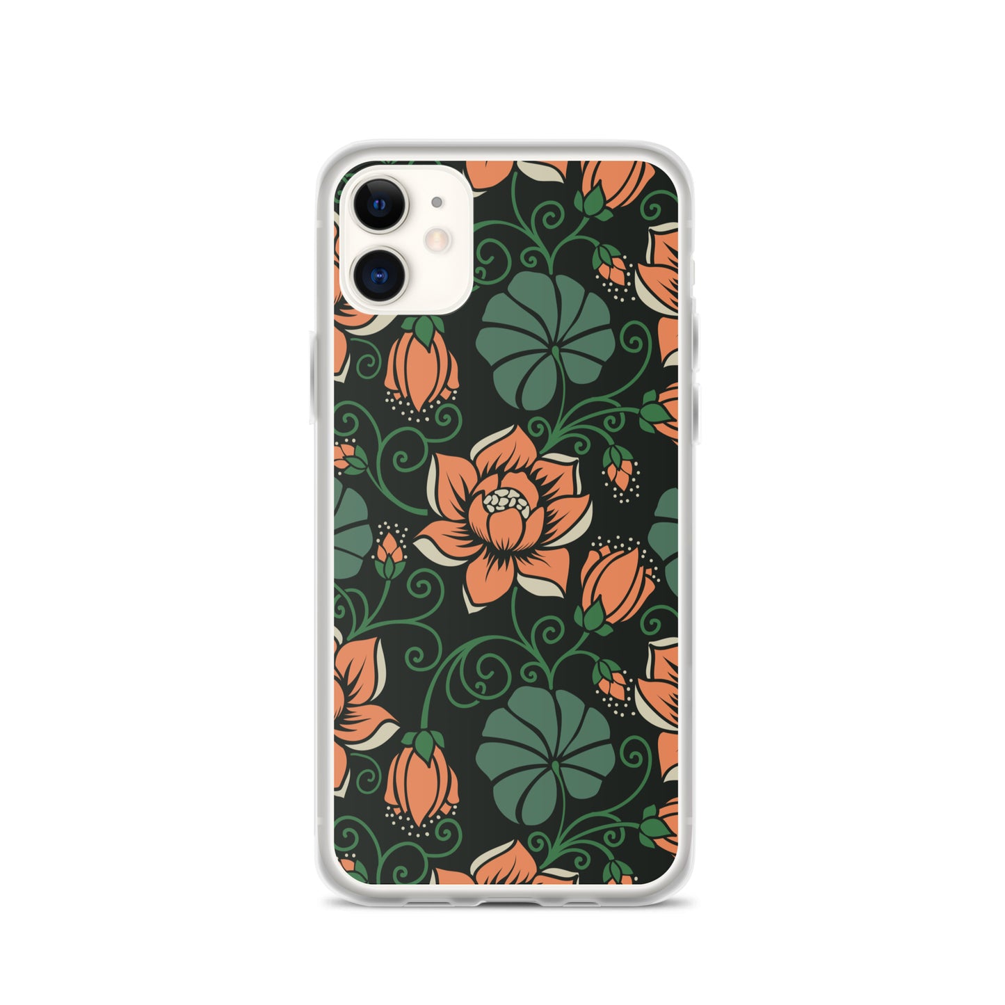 Elegant Flower Seamless Pattern Clear Case for iPhone®