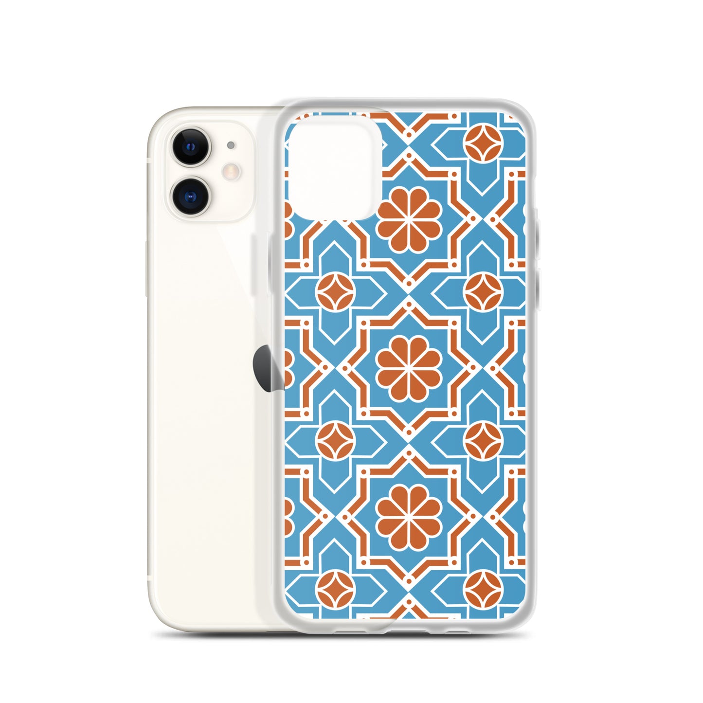 Complex Arabesque Pattern Clear Case for iPhone®