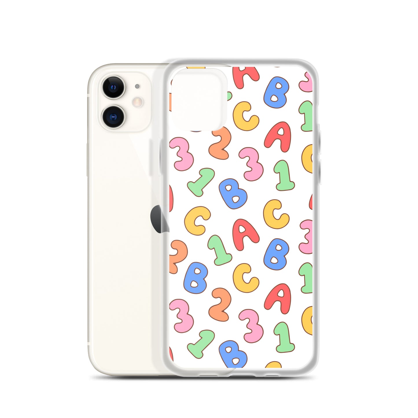 Back To School Season Pattern Clear Case for iPhone®