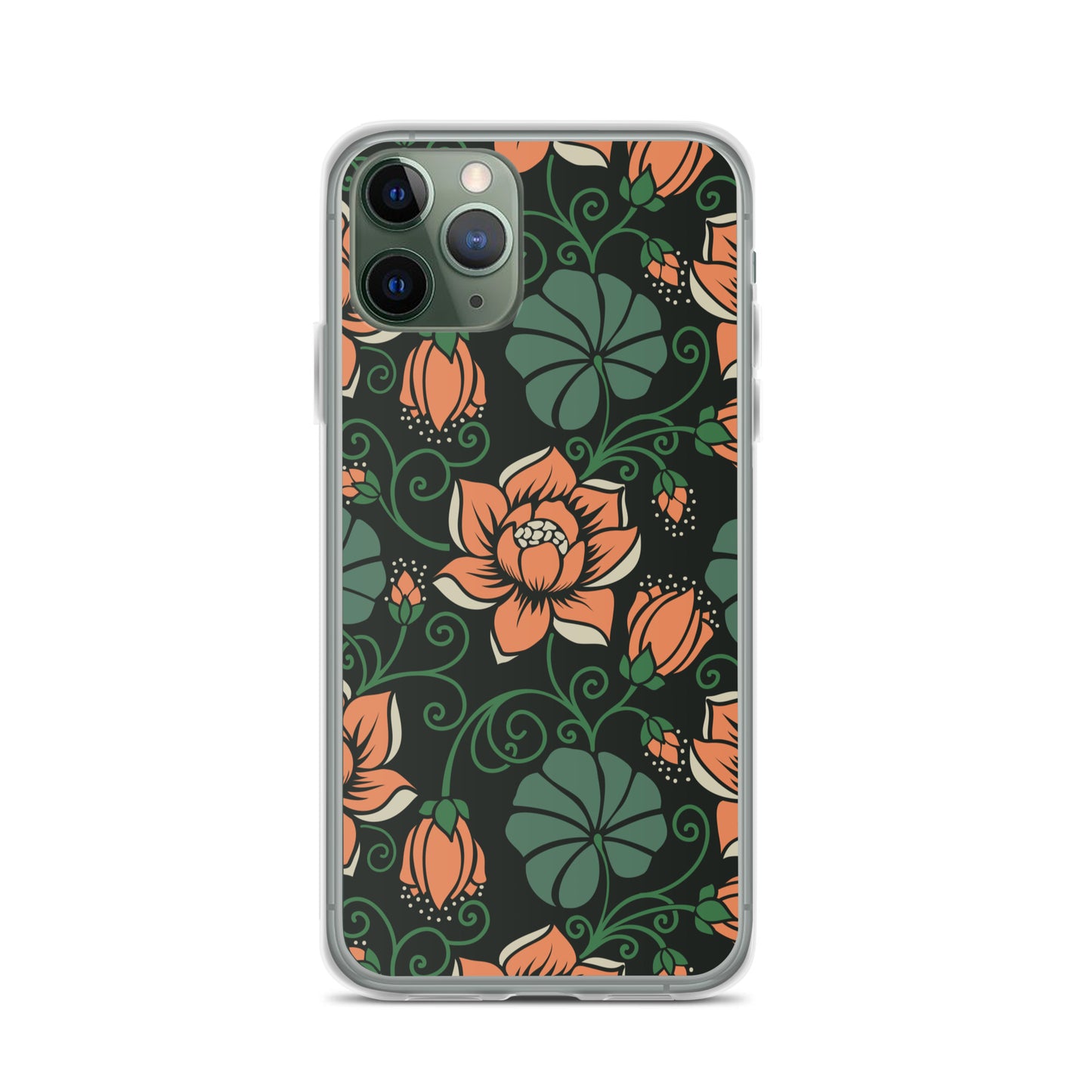 Elegant Flower Seamless Pattern Clear Case for iPhone®