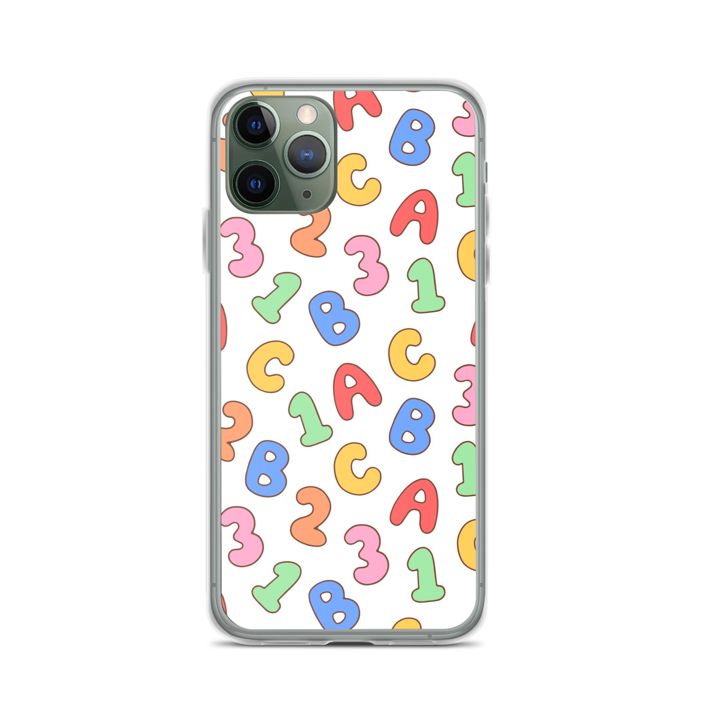 Back To School Season Pattern Clear Case for iPhone®