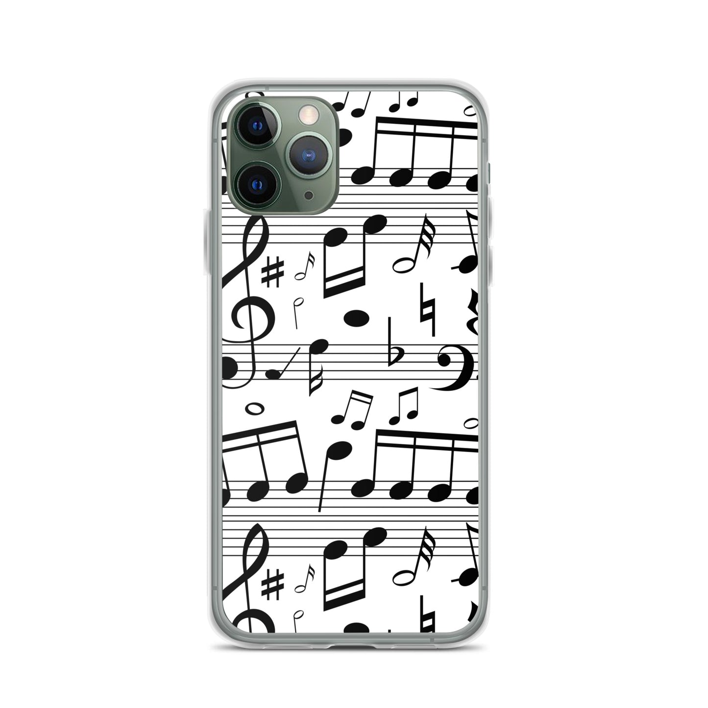 Seamless Music Notes Scales Clear Case for iPhone®