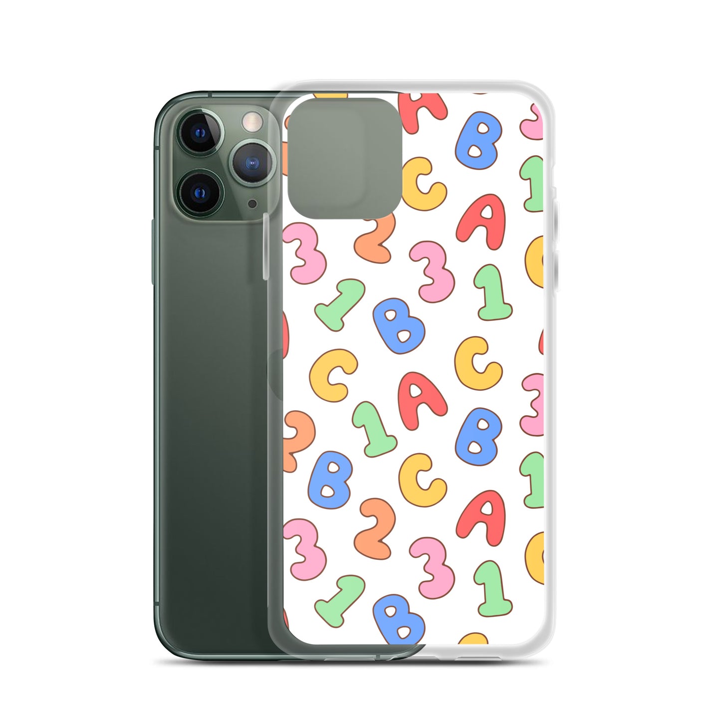 Back To School Season Pattern Clear Case for iPhone®