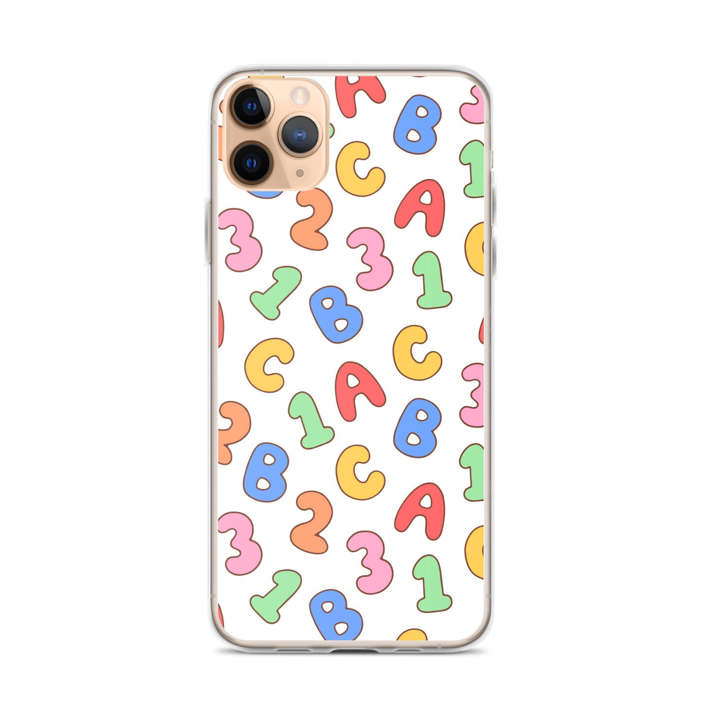 Back To School Season Pattern Clear Case for iPhone®