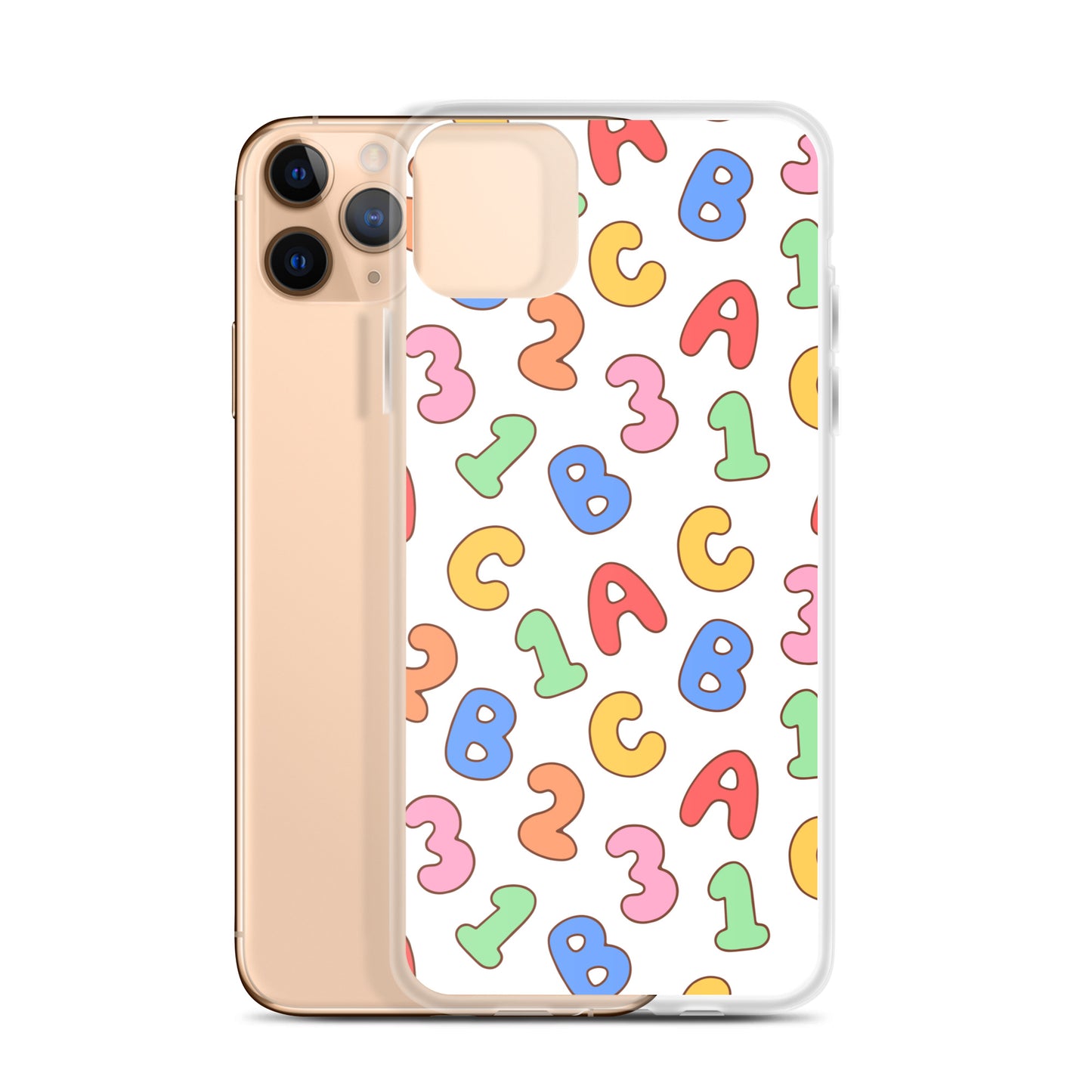 Back To School Season Pattern Clear Case for iPhone®