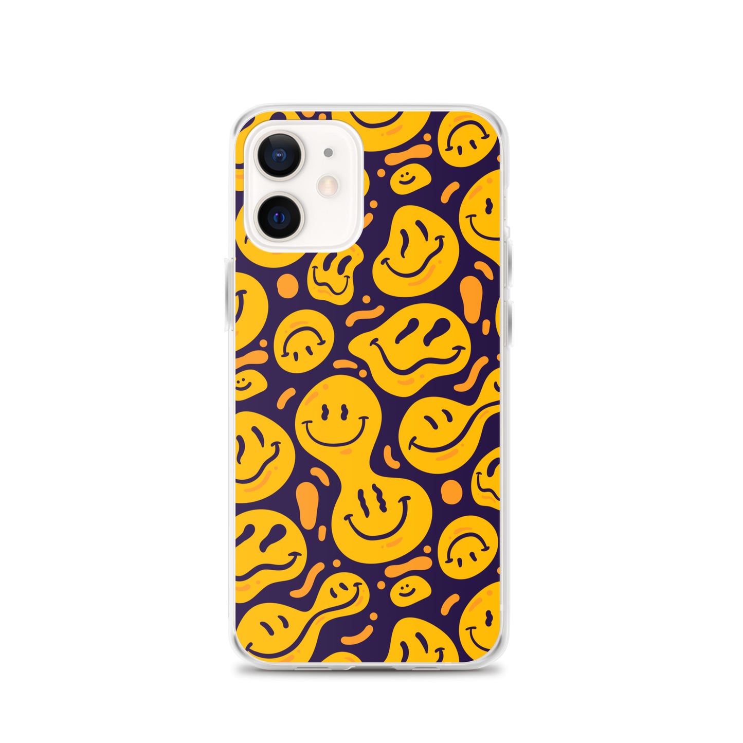Distorted Smile Emoticon Pattern Clear Case for iPhone®