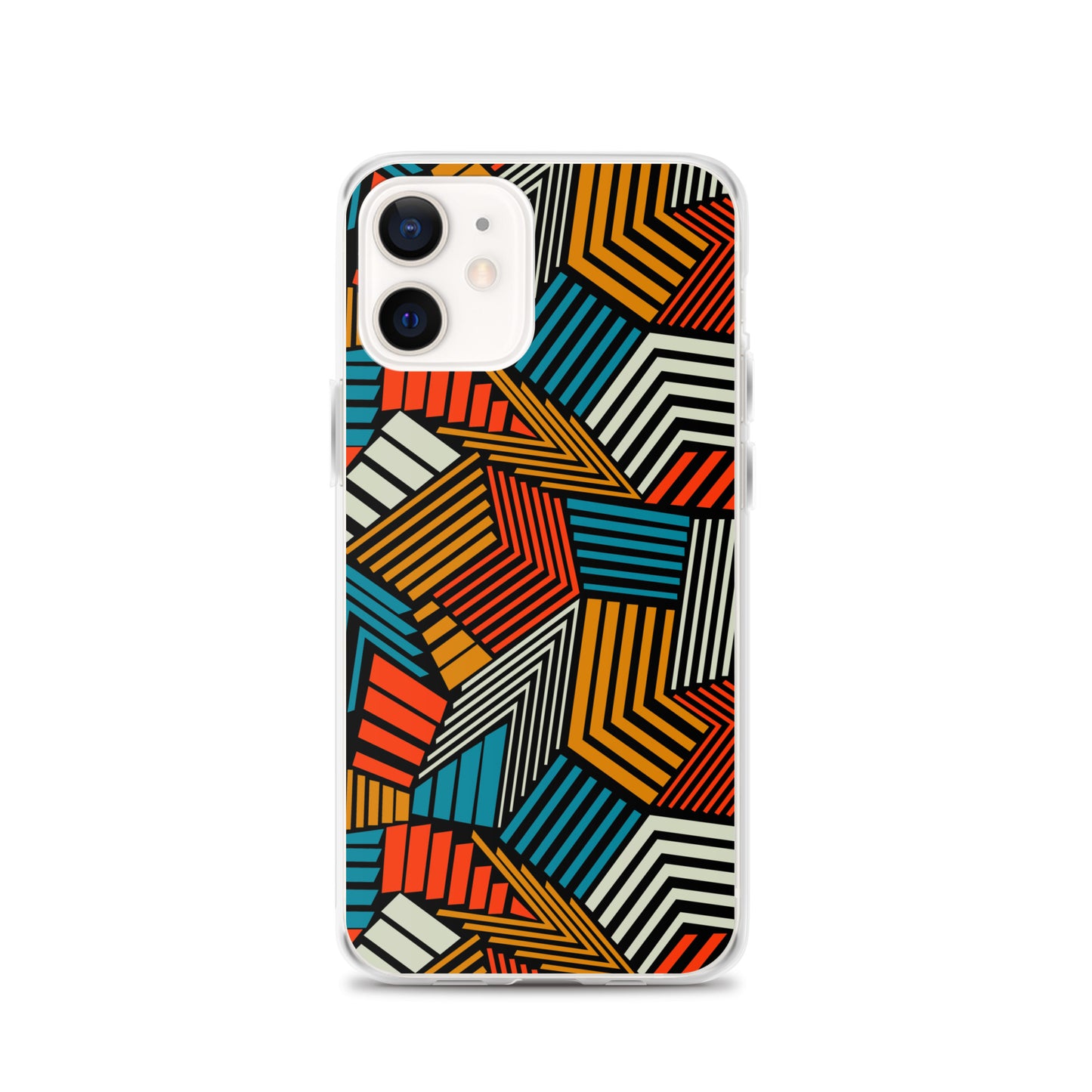 Seamless Abstract Pattern Depicting Colored Lines Clear Case for iPhone®