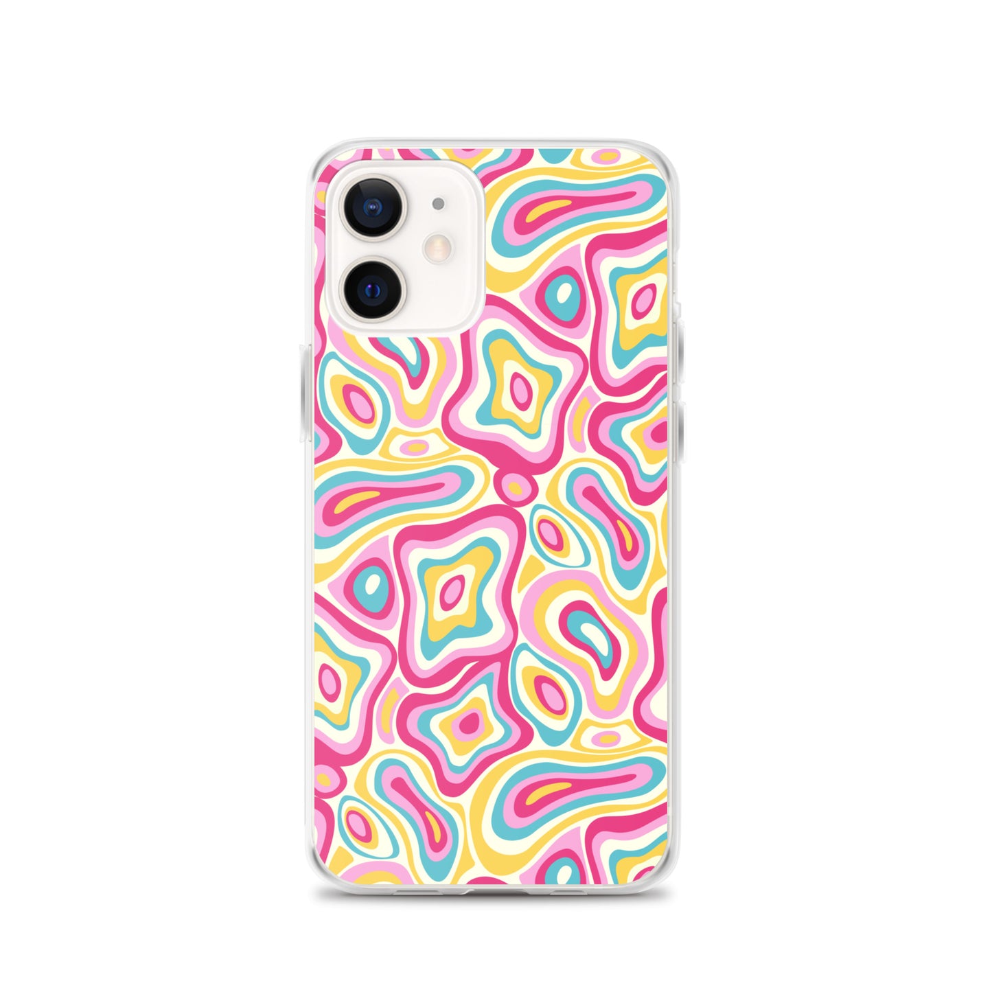 Colorful Groovy Psychedelic Pattern Clear Case for iPhone®