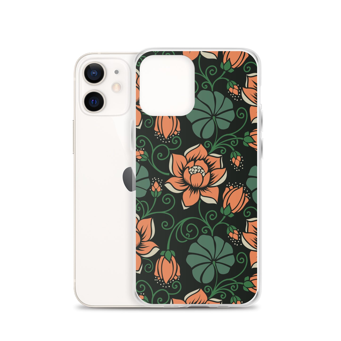 Elegant Flower Seamless Pattern Clear Case for iPhone®