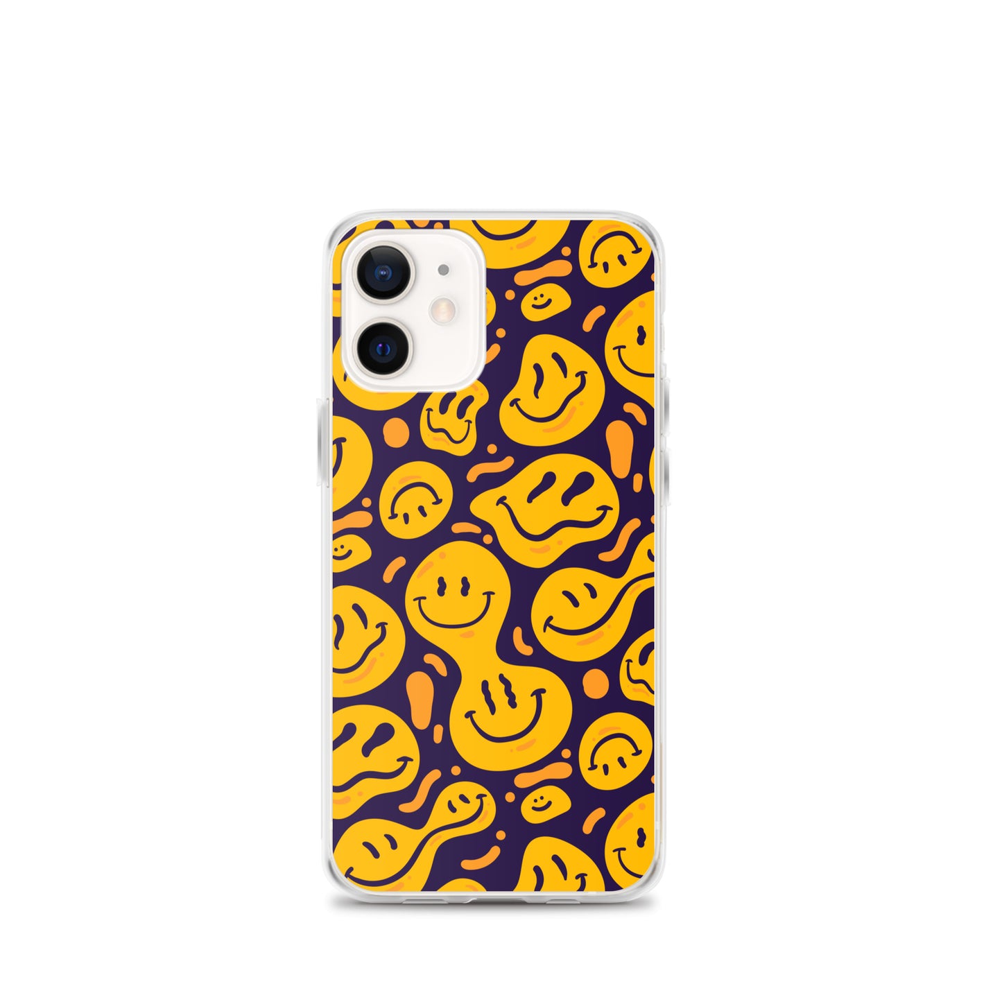 Distorted Smile Emoticon Pattern Clear Case for iPhone®