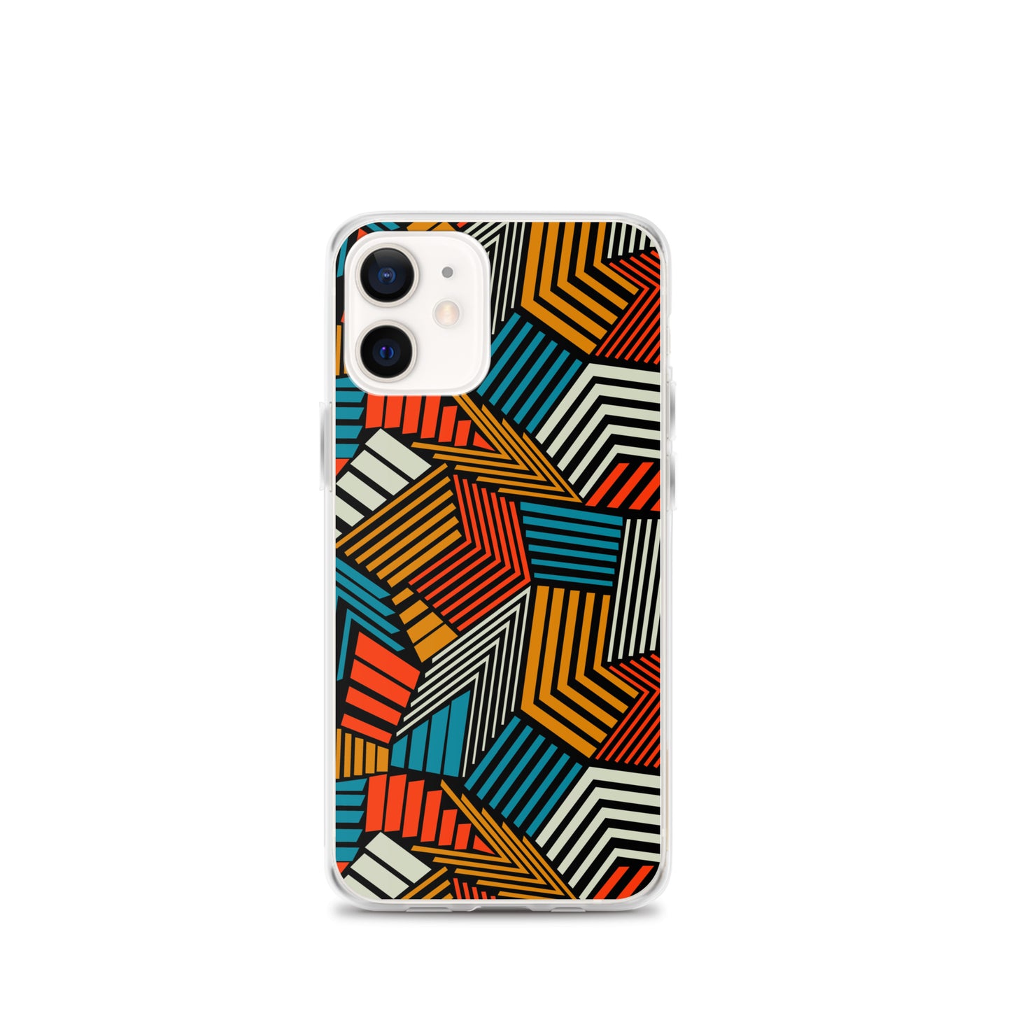 Seamless Abstract Pattern Depicting Colored Lines Clear Case for iPhone®
