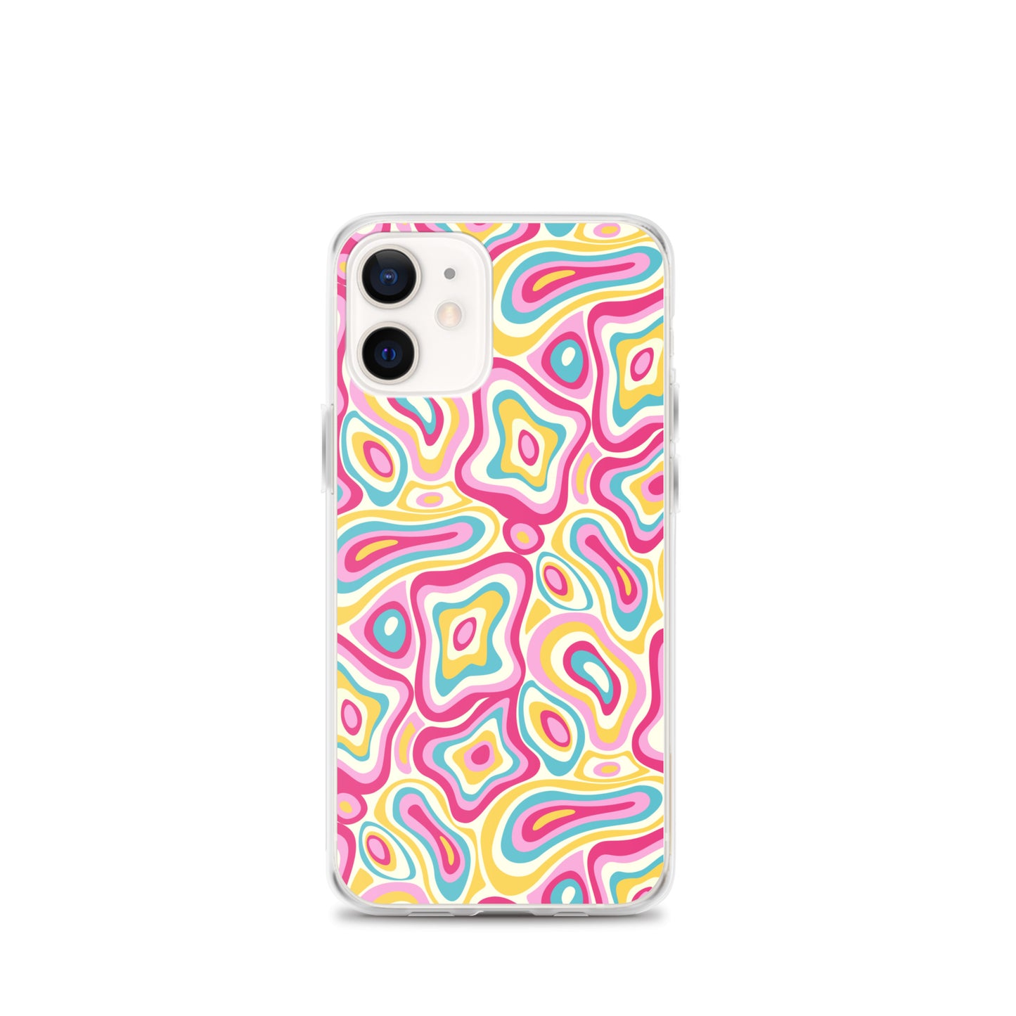 Colorful Groovy Psychedelic Pattern Clear Case for iPhone®