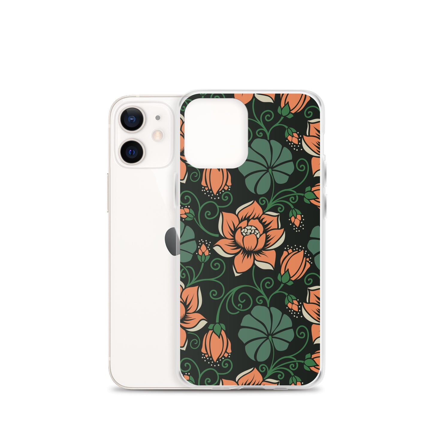 Elegant Flower Seamless Pattern Clear Case for iPhone®