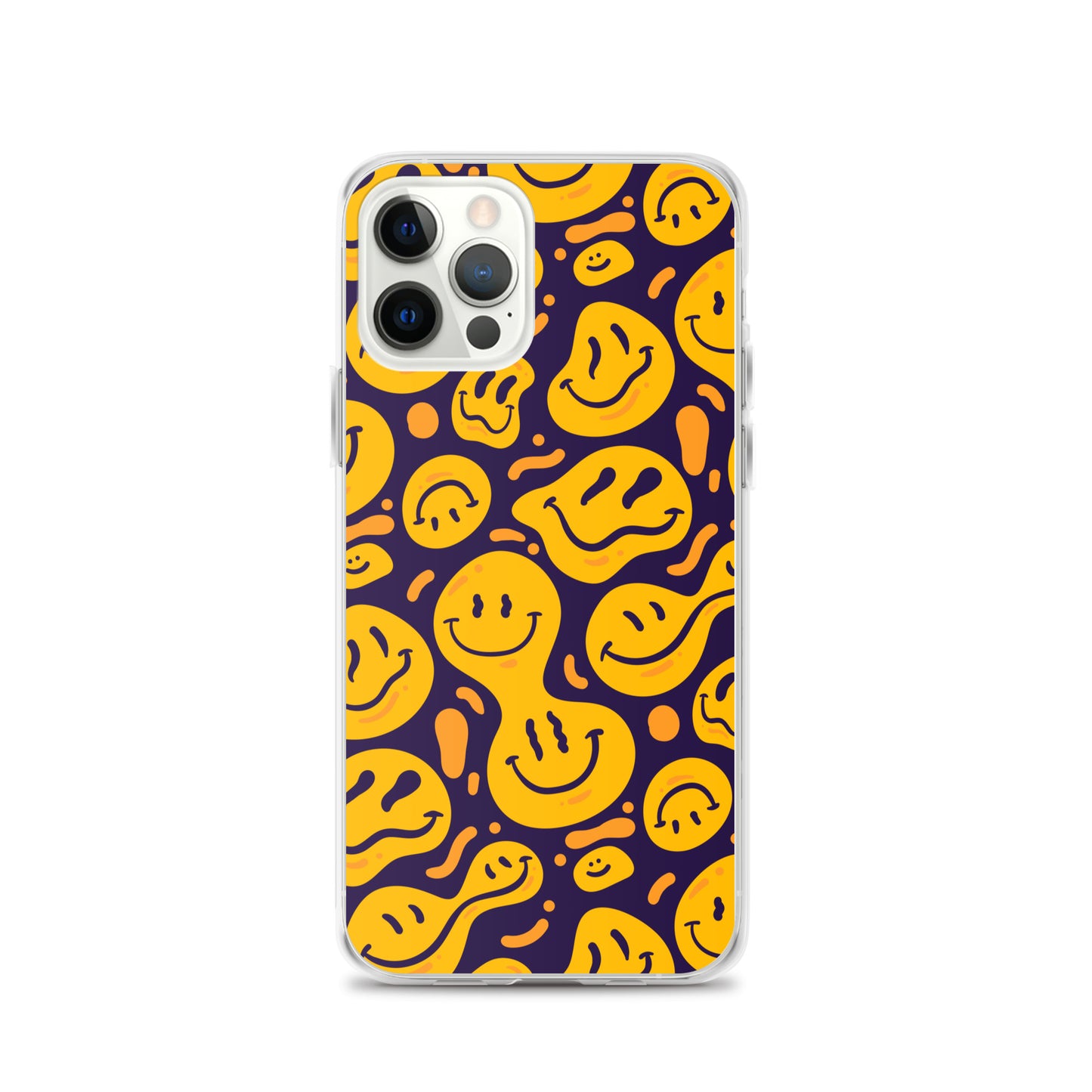 Distorted Smile Emoticon Pattern Clear Case for iPhone®