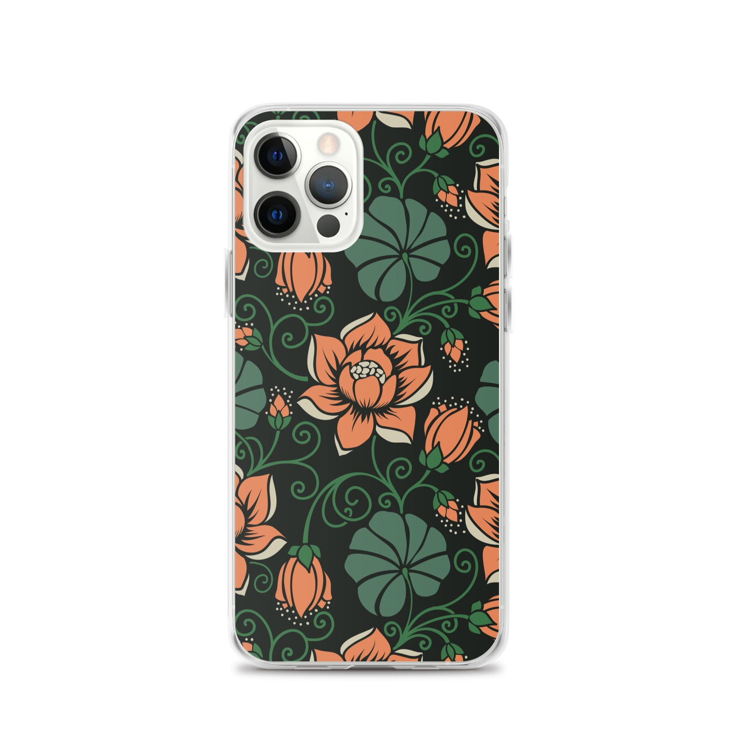 Elegant Flower Seamless Pattern Clear Case for iPhone®
