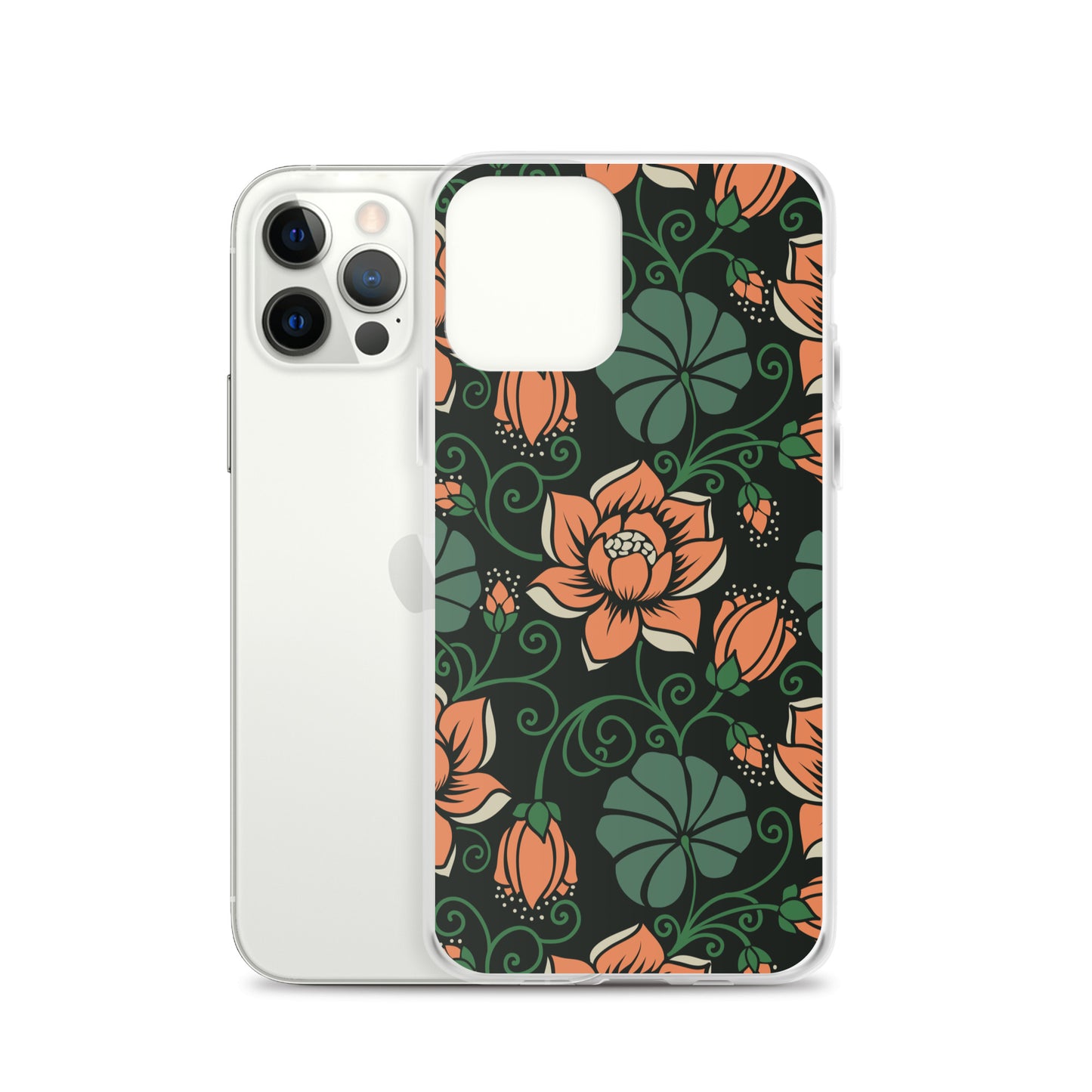 Elegant Flower Seamless Pattern Clear Case for iPhone®