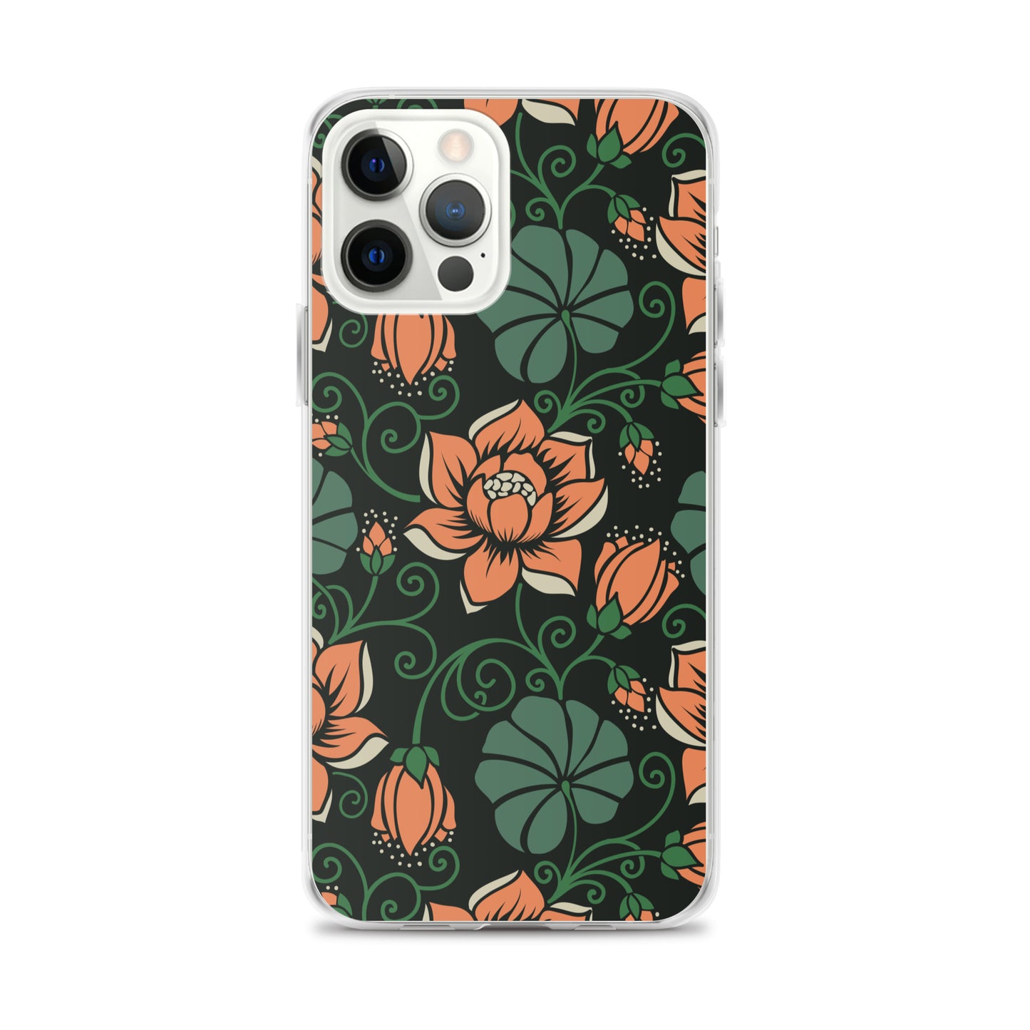 Elegant Flower Seamless Pattern Clear Case for iPhone®