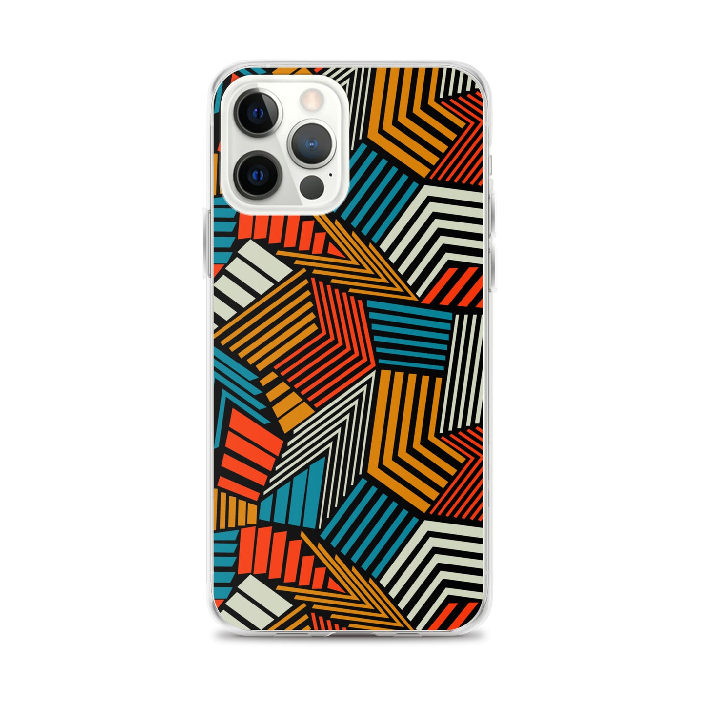 Seamless Abstract Pattern Depicting Colored Lines Clear Case for iPhone®