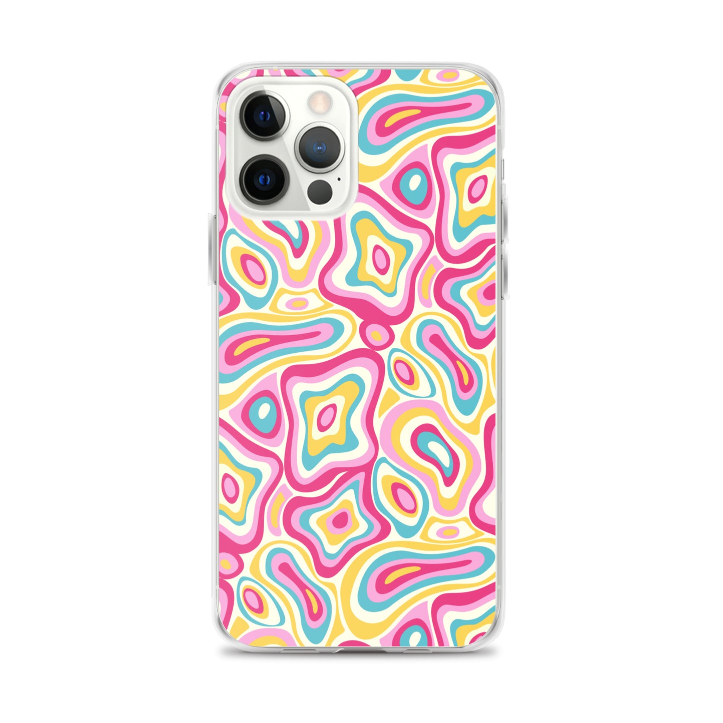 Colorful Groovy Psychedelic Pattern Clear Case for iPhone®
