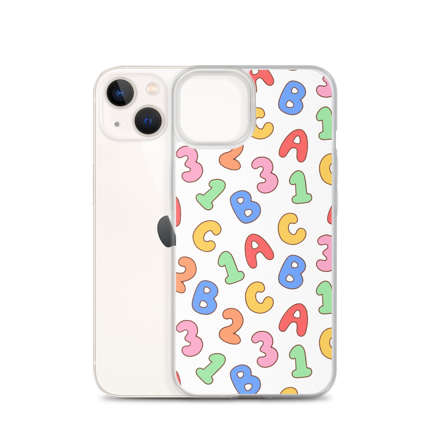 Back To School Season Pattern Clear Case for iPhone®