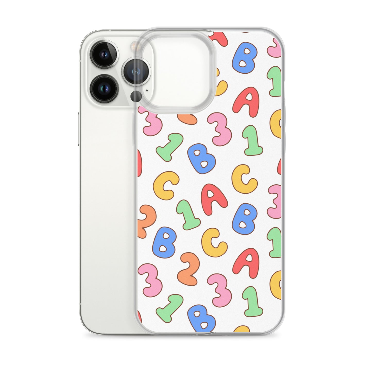 Back To School Season Pattern Clear Case for iPhone®