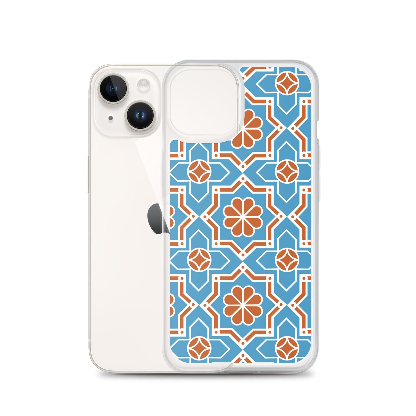 Complex Arabesque Pattern Clear Case for iPhone®