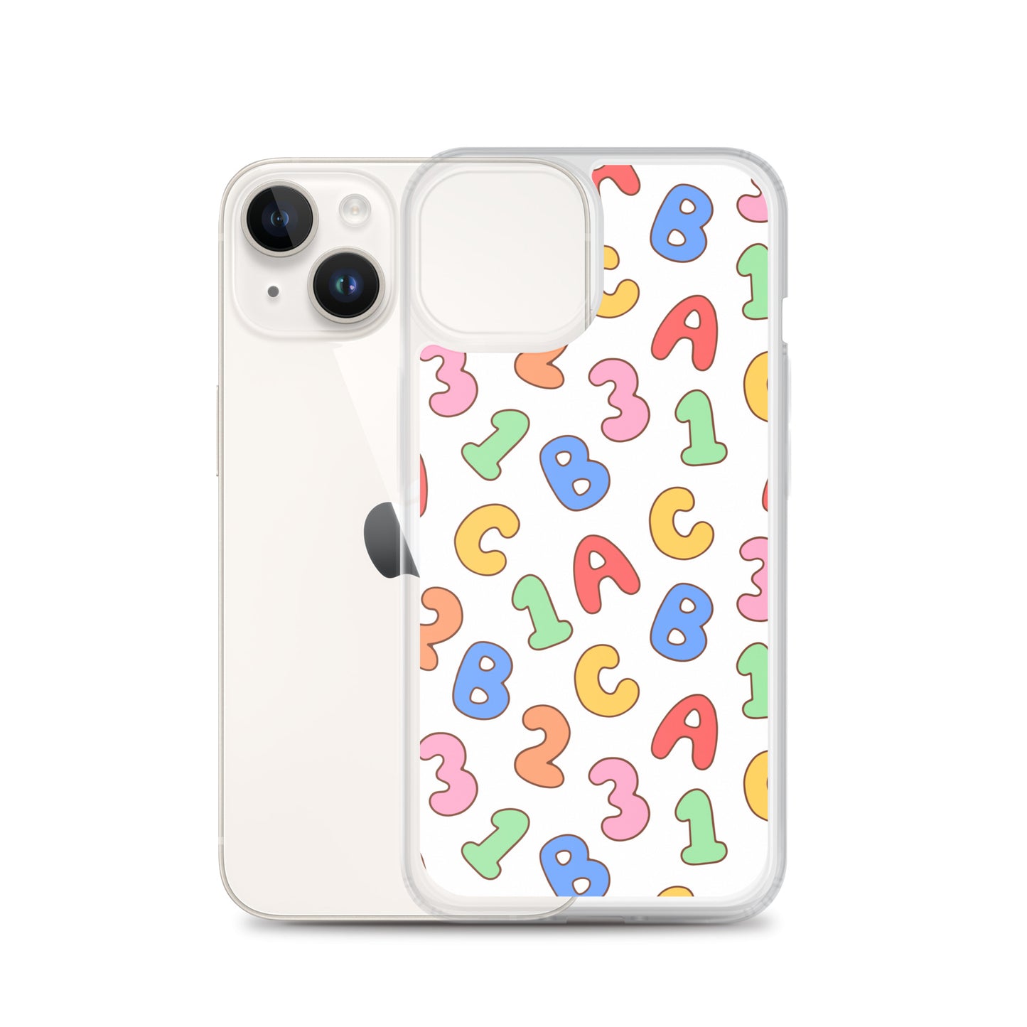 Back To School Season Pattern Clear Case for iPhone®