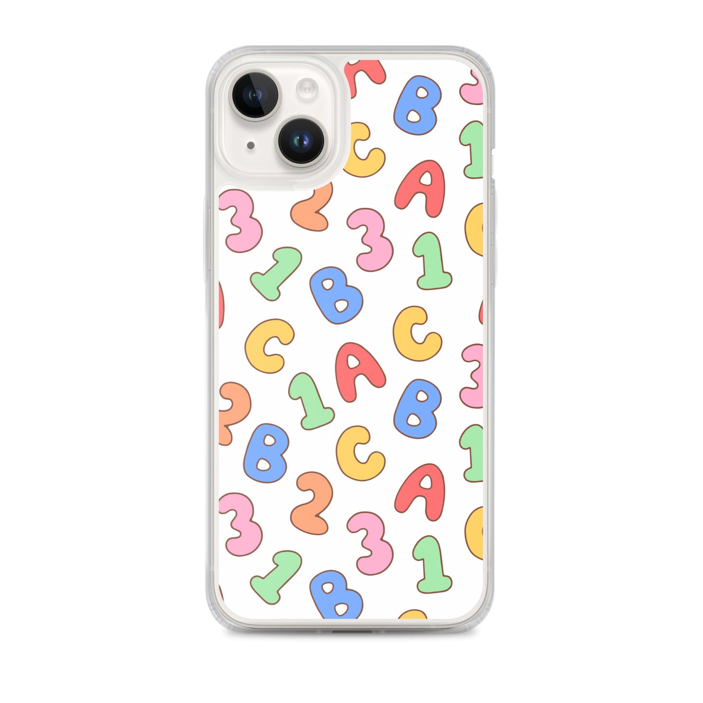 Back To School Season Pattern Clear Case for iPhone®
