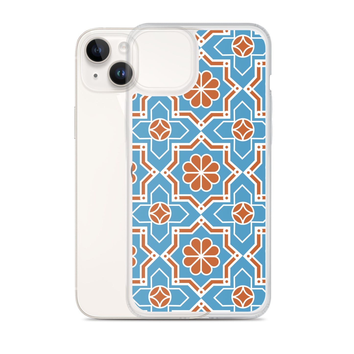 Complex Arabesque Pattern Clear Case for iPhone®