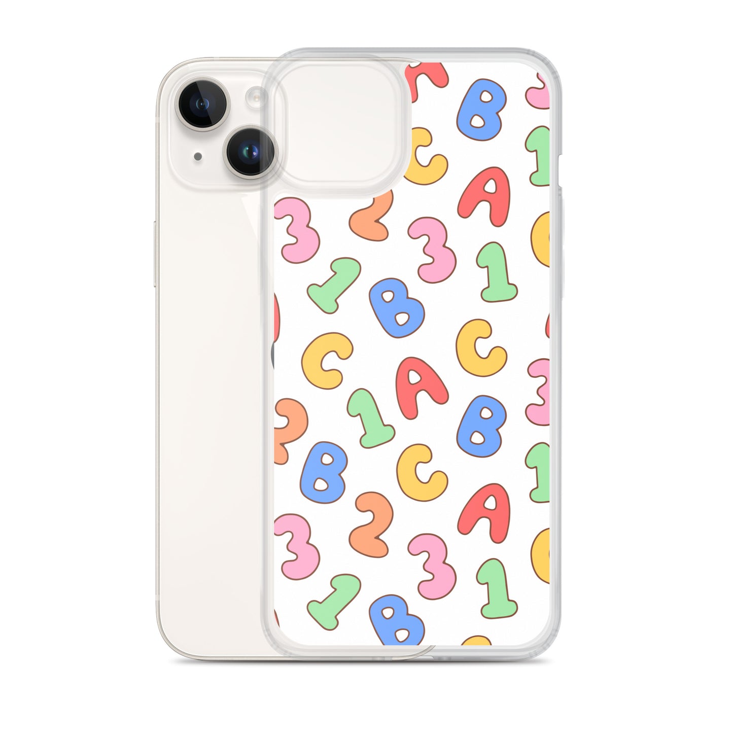Back To School Season Pattern Clear Case for iPhone®