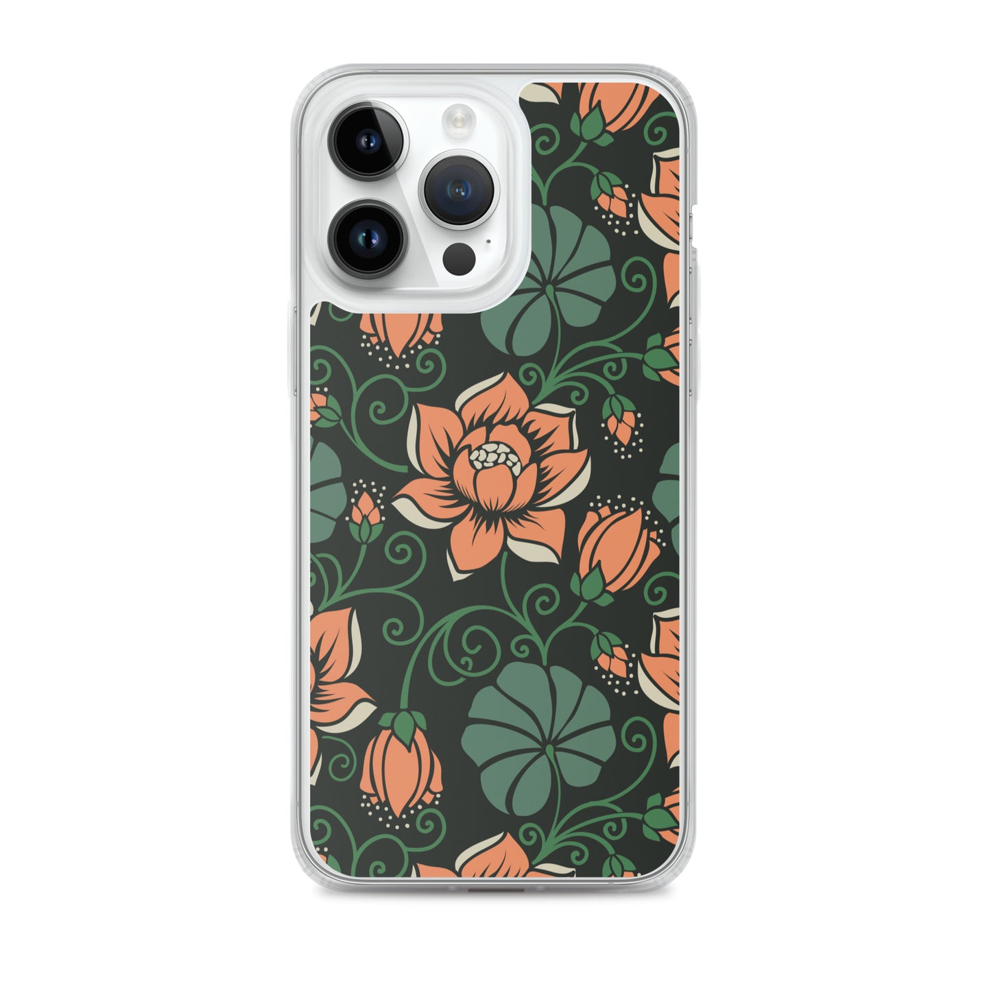 Elegant Flower Seamless Pattern Clear Case for iPhone®