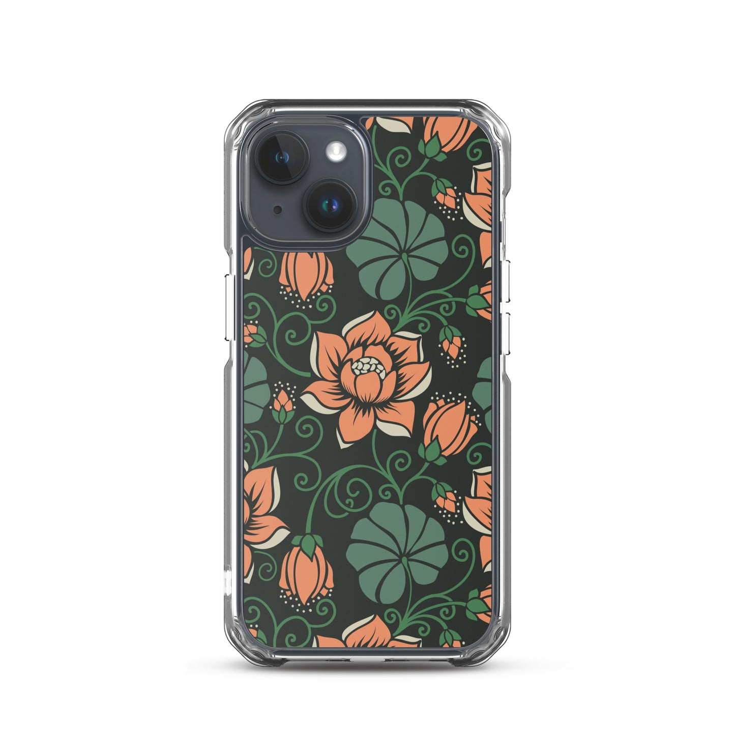 Elegant Flower Seamless Pattern Clear Case for iPhone®