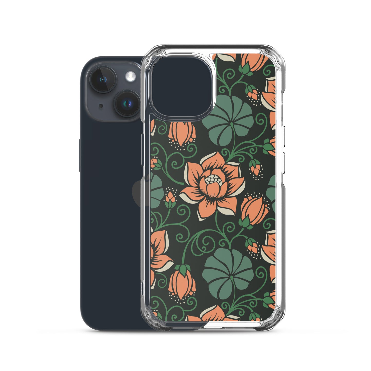 Elegant Flower Seamless Pattern Clear Case for iPhone®